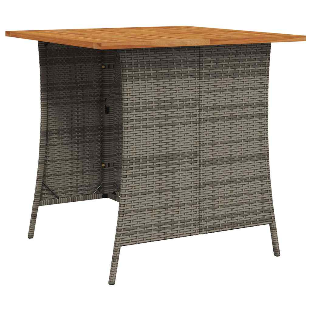 sofasæt til haven 6 dele med hynder L-formet polyrattan grå