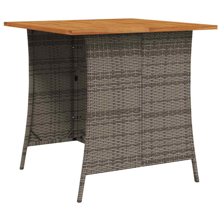 sofasæt til haven 6 dele med hynder L-formet polyrattan grå