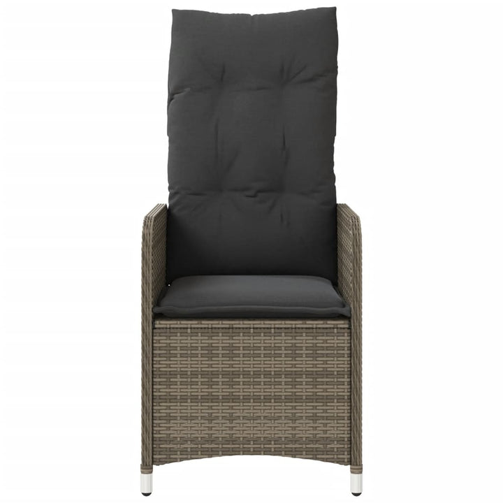 havelænestole 2 stk. med hynder polyrattan grå