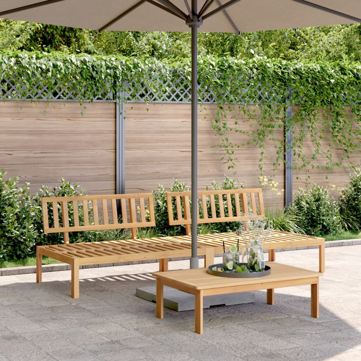 midtermoduler 2 stk. til pallesofa massivt akacietræ