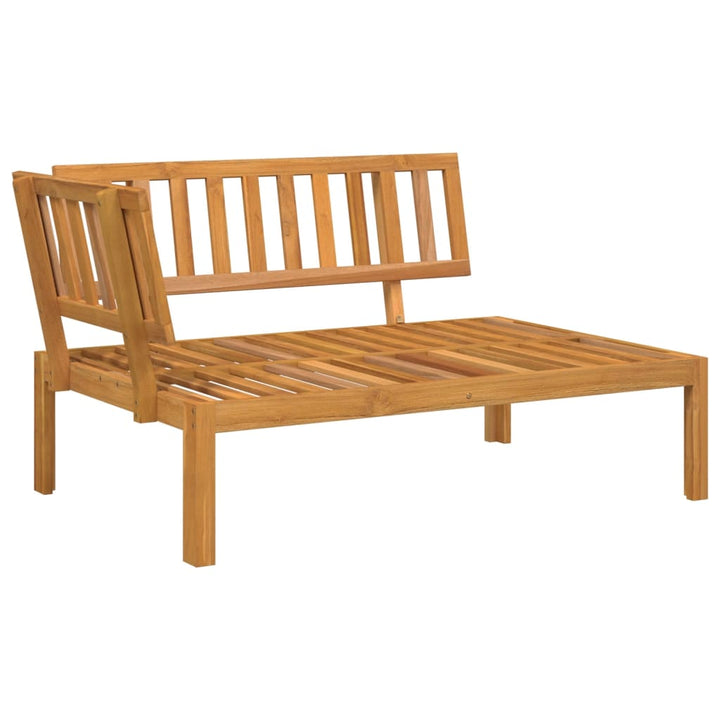 hjørnemoduler 2 stk. til pallesofa massivt akacietræ