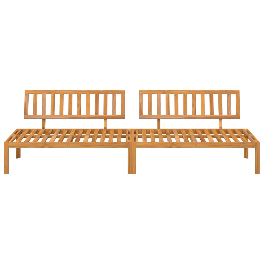 midtermoduler 2 stk. til pallesofa massivt akacietræ