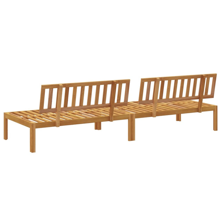 midtermoduler 2 stk. til pallesofa massivt akacietræ