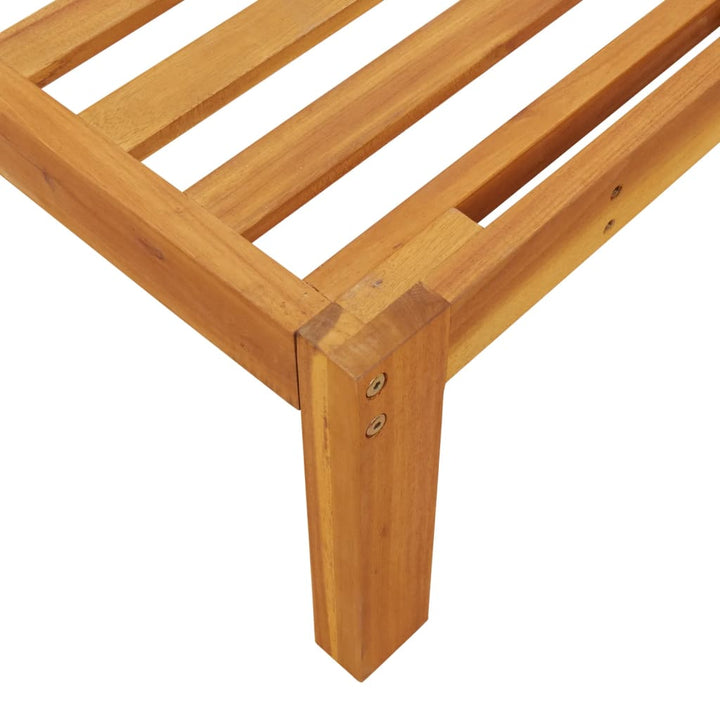 midtermoduler til pallesofa 2 stk. med hynder massivt akacietræ