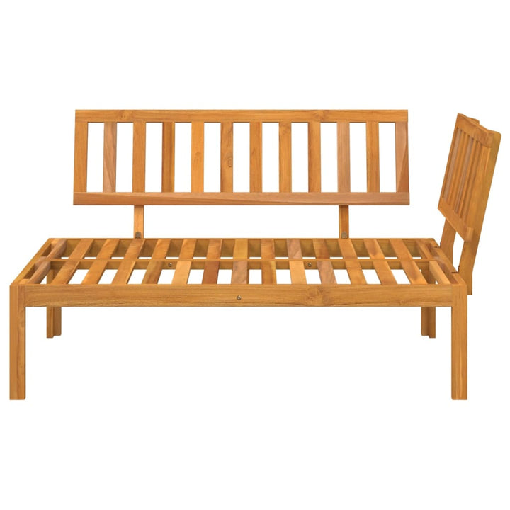 hjørnemodul til pallesofa massivt akacietræ