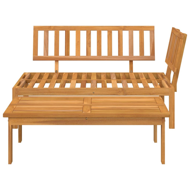 sofamoduler 2 stk. til pallesofa massivt akacietræ