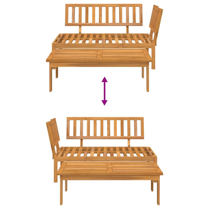 sofamoduler 2 stk. til pallesofa massivt akacietræ