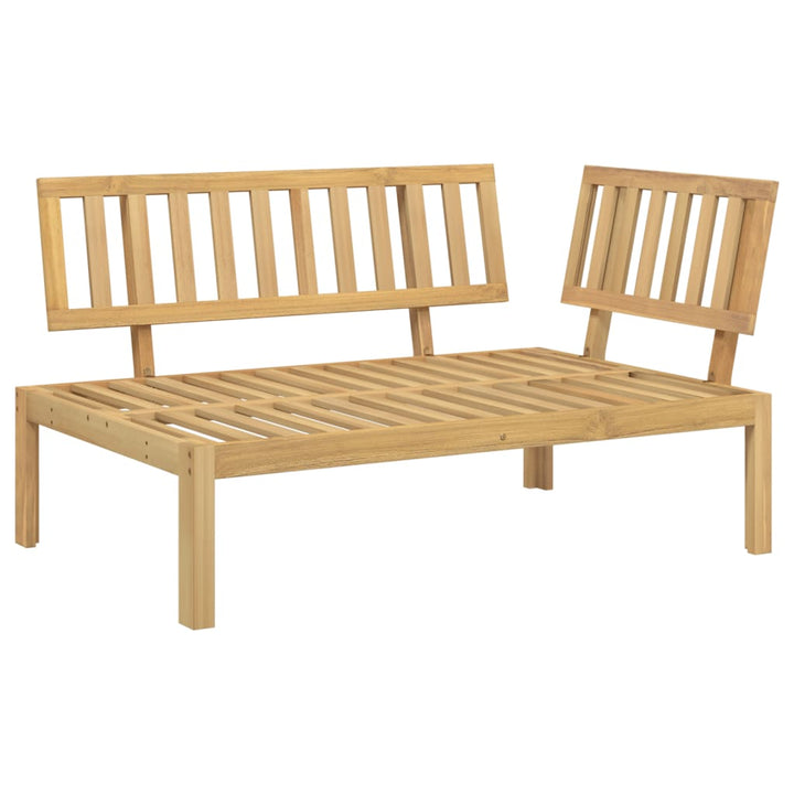 hjørnemodul til pallesofa massivt akacietræ