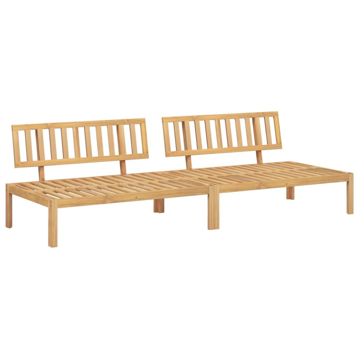 midtermoduler 2 stk. til pallesofa massivt akacietræ