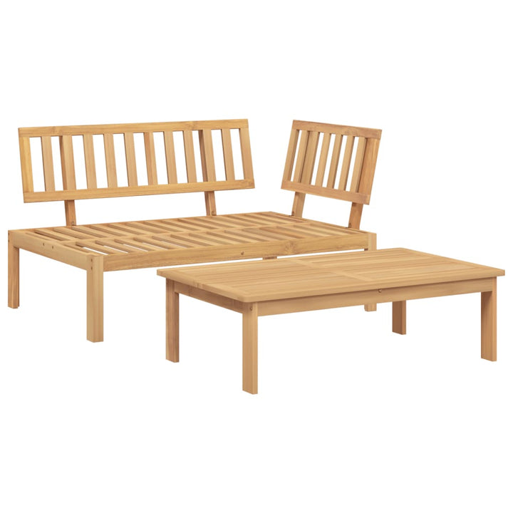 sofamoduler 2 stk. til pallesofa massivt akacietræ