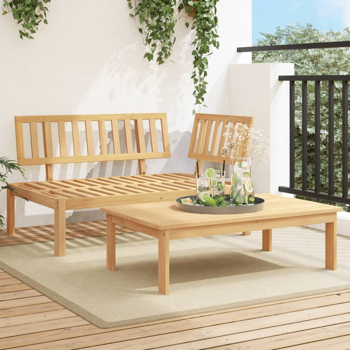 sofamoduler 2 stk. til pallesofa massivt akacietræ