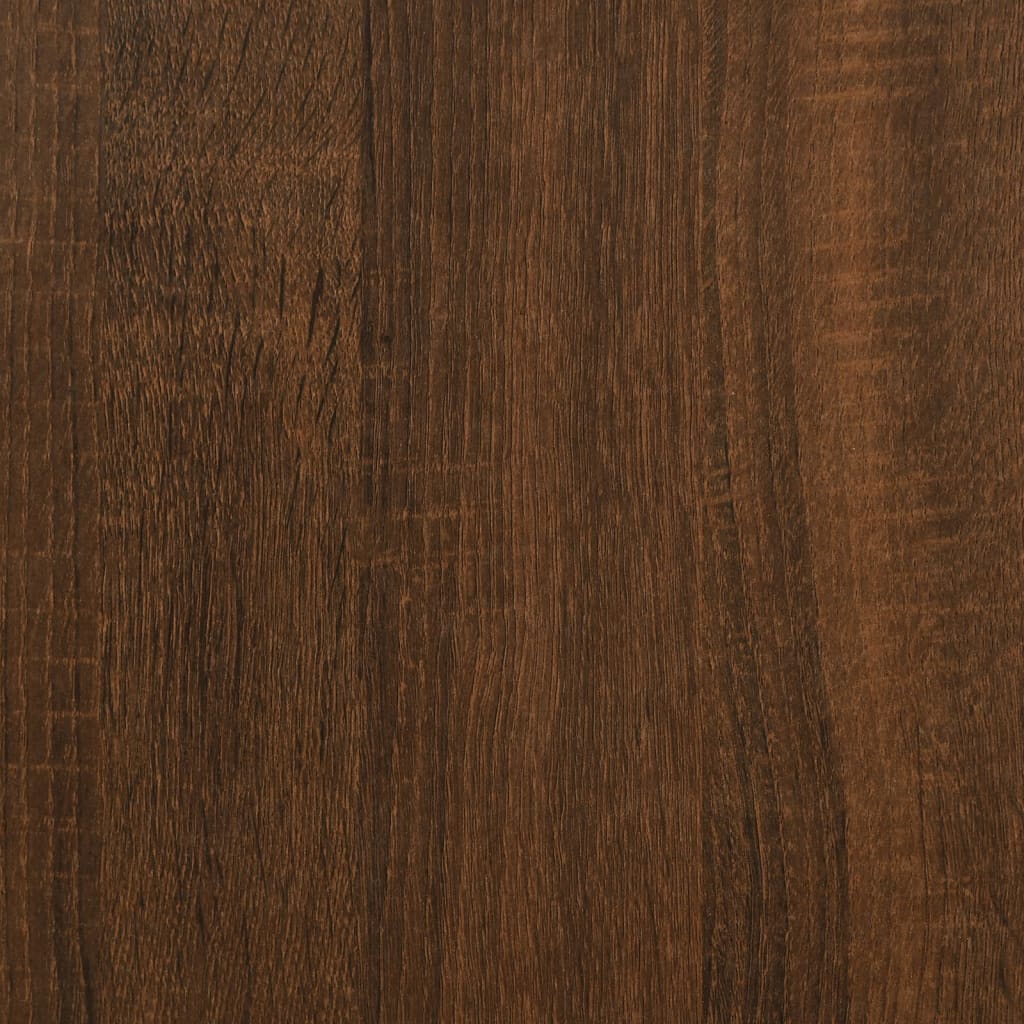 bogreol 127,5x28,5x172,5 cm konstrueret træ brun egetræsfarve