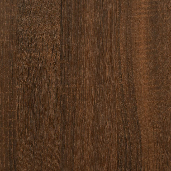 bogreol 127,5x28,5x172,5 cm konstrueret træ brun egetræsfarve