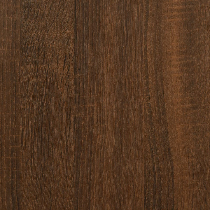 bogreol 160x28,5x136,5 cm konstrueret træ brun egetræsfarve