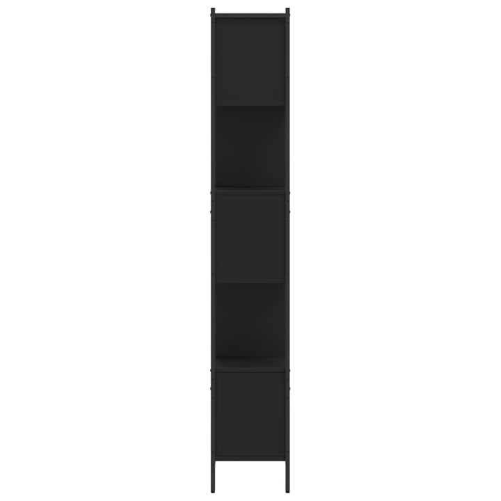 bogreol 102x28x172 cm konstrueret træ sort