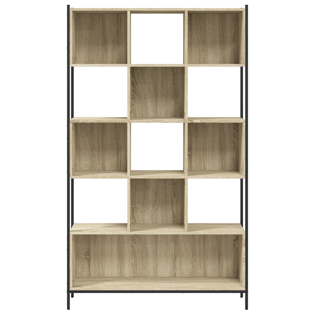 bogreol 102x28x172 cm konstrueret træ sonoma-eg