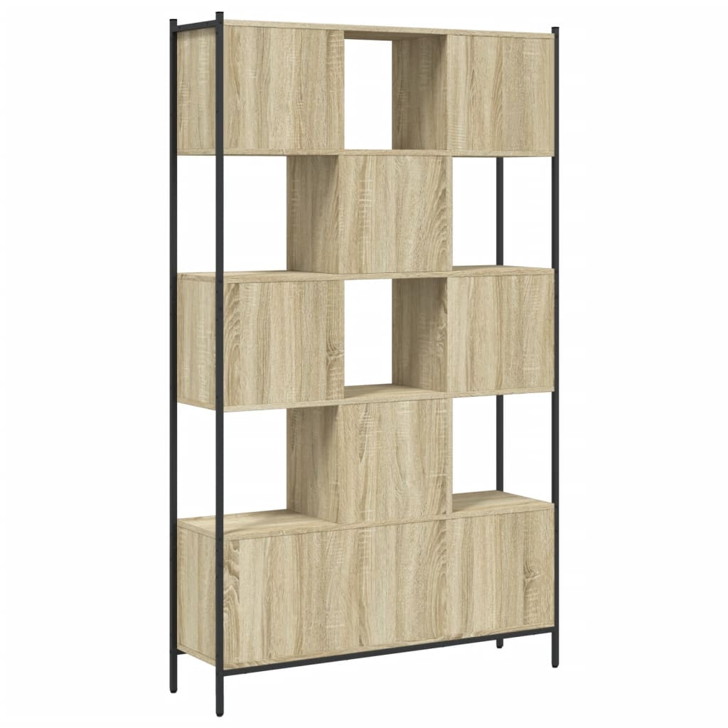 bogreol 102x28x172 cm konstrueret træ sonoma-eg