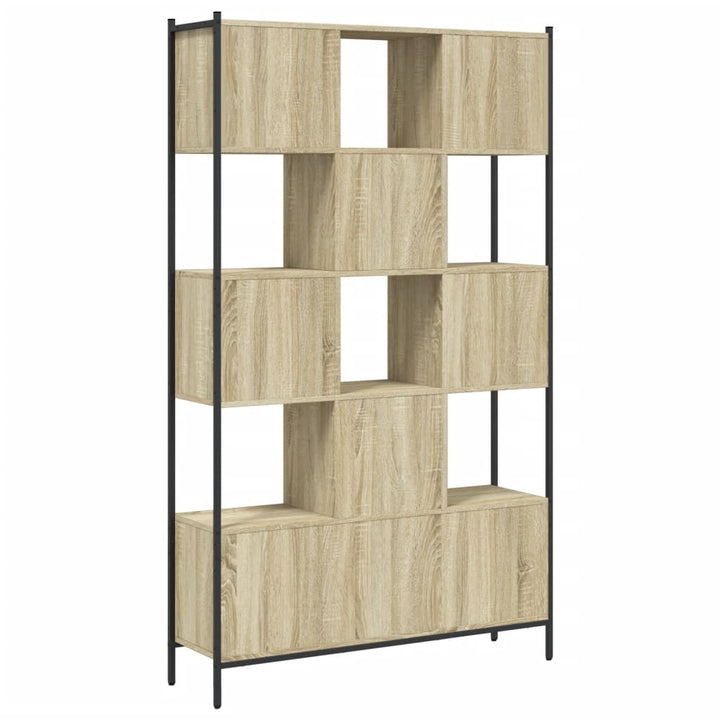 bogreol 102x28x172 cm konstrueret træ sonoma-eg