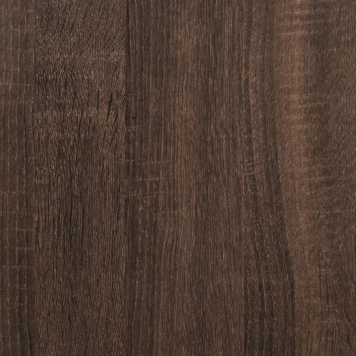bogreol 102x28x172 cm konstrueret træ brun egetræsfarve