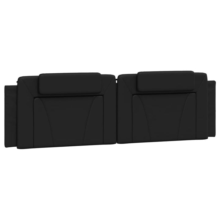 sengeramme med sengegavl 180x200 cm kunstlæder sort