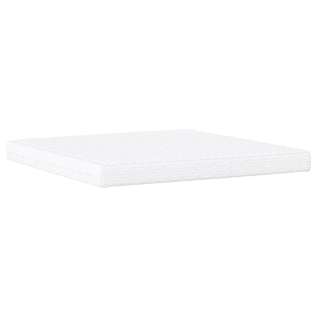 seng med madras 200x200 cm kunstlæder brun