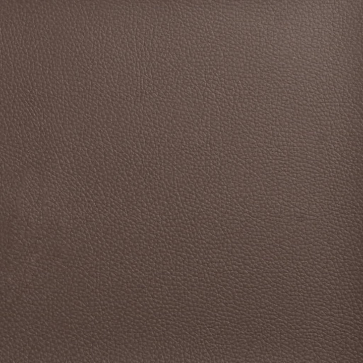 seng med madras 200x200 cm kunstlæder brun