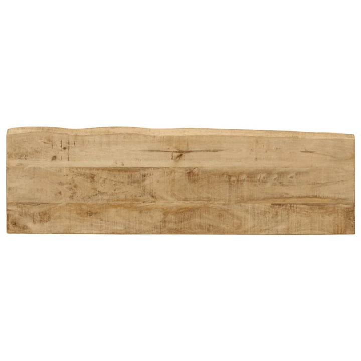 konsolbord med naturlig kant 105x33x76 cm massivt mangotræ