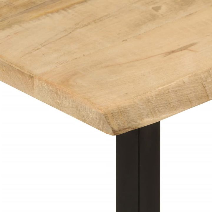 konsolbord med naturlig kant 105x33x76 cm massivt mangotræ