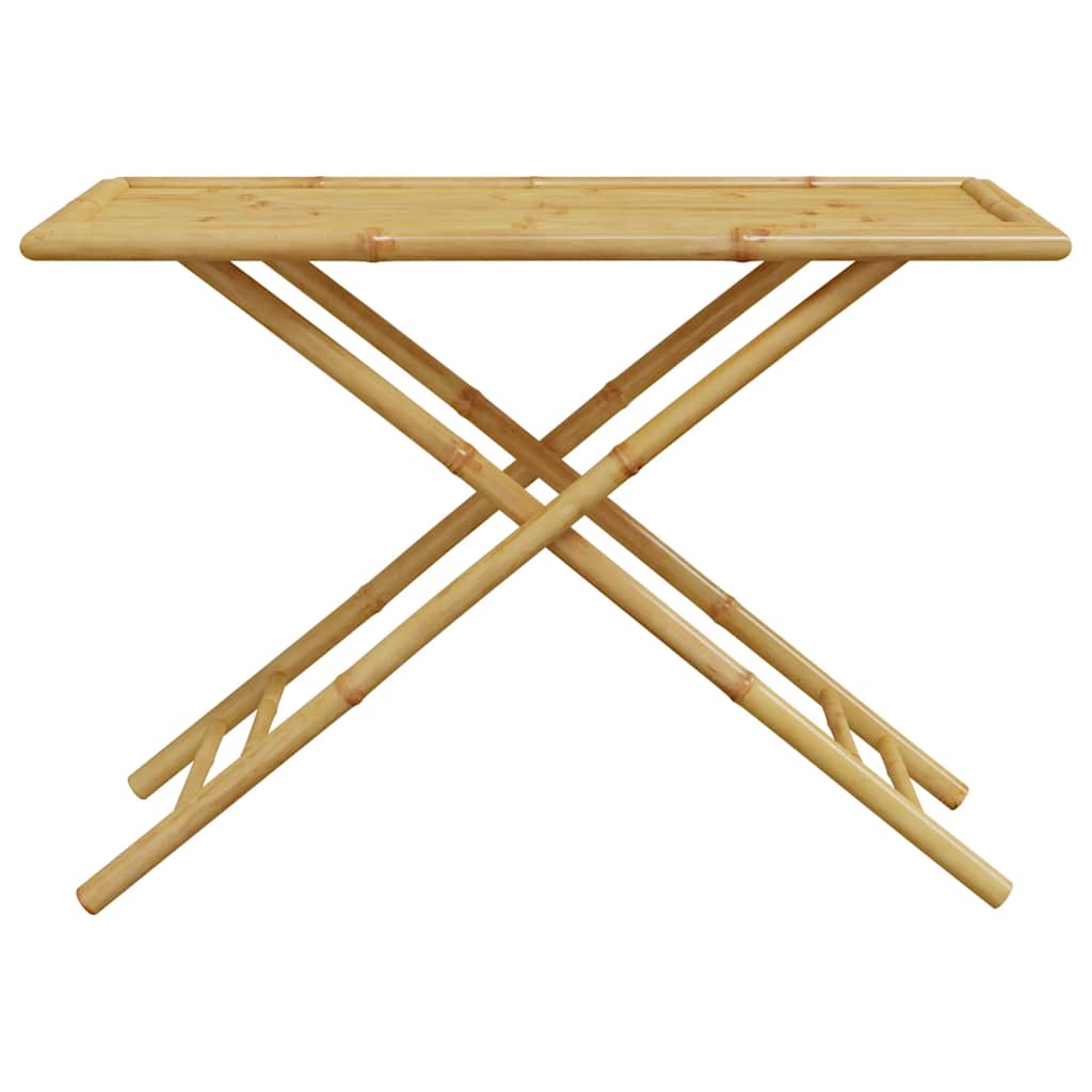 bistrostole 5 stk. foldbare med cremehvide hynder bambus