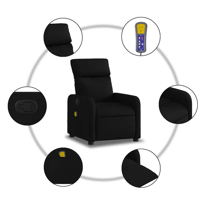 massagestol stof sort