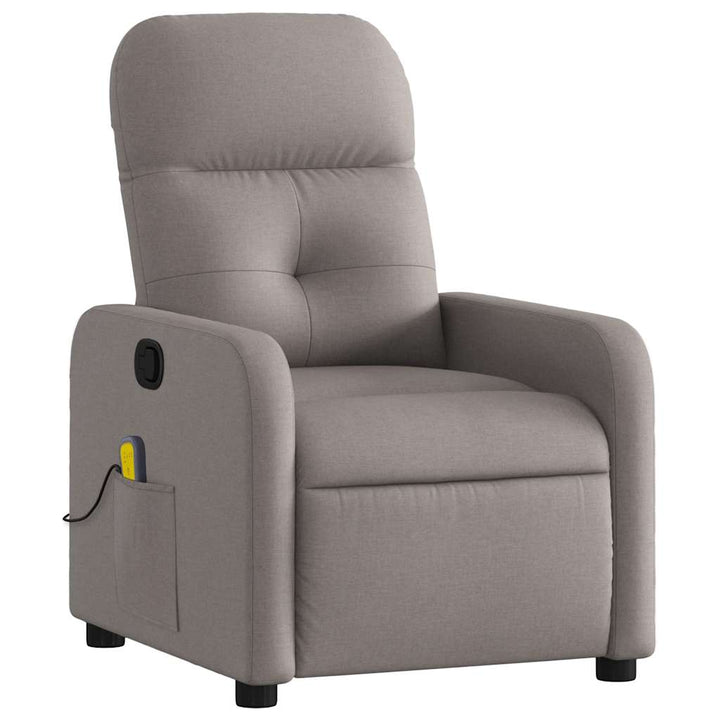 massagestol stof gråbrun