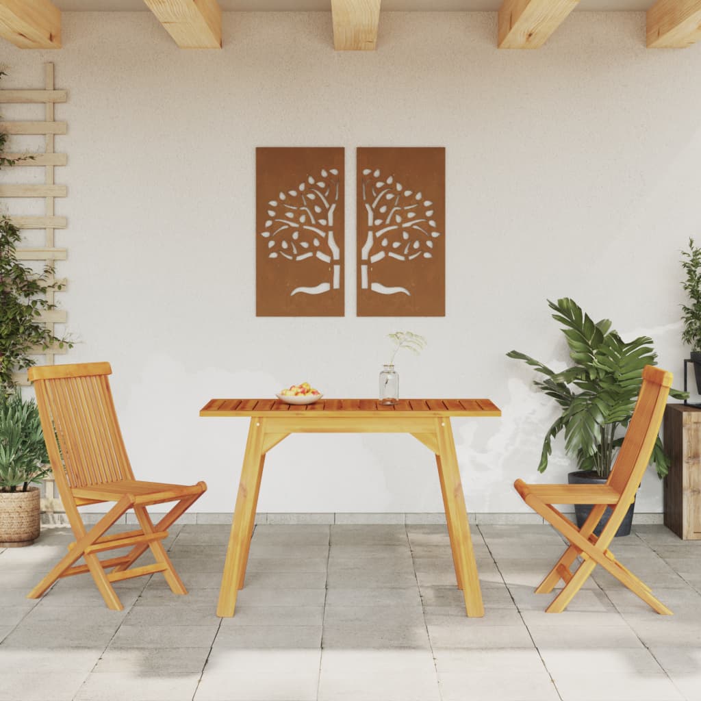 havebord 110x56x75 cm massivt akacietræ
