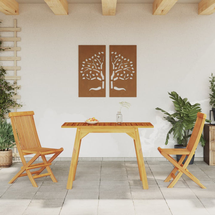 havebord 110x56x75 cm massivt akacietræ