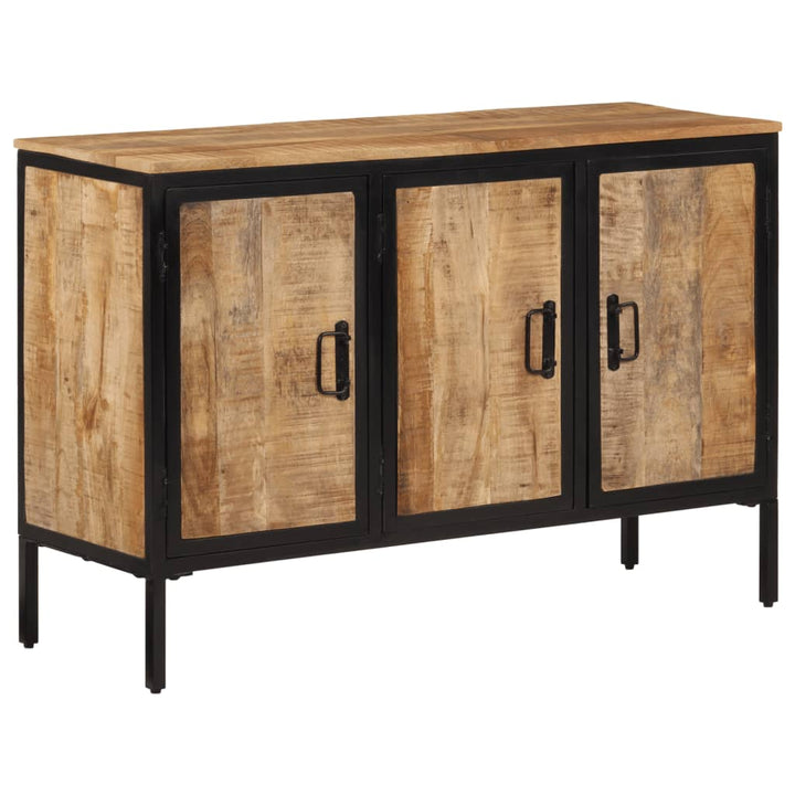 skænk 105x35x70 cm massivt ru mangotræ
