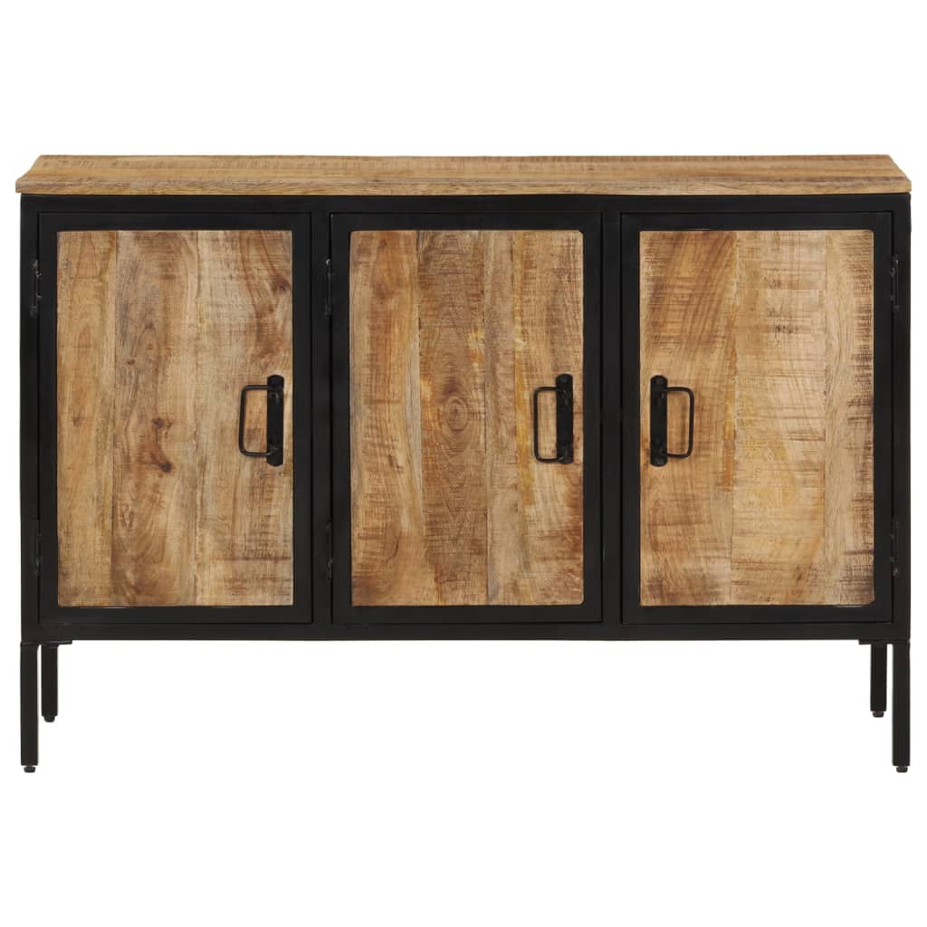 skænk 105x35x70 cm massivt ru mangotræ