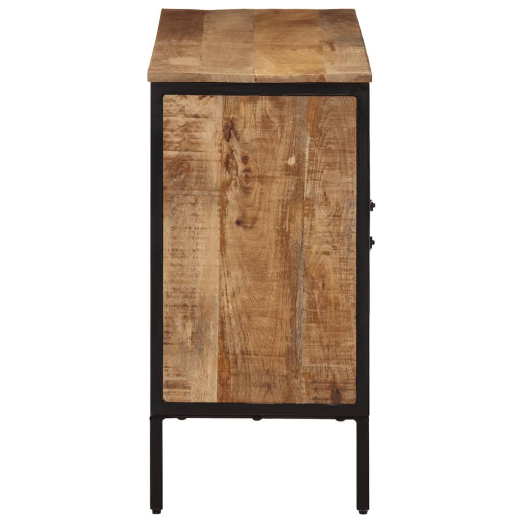 skænk 105x35x70 cm massivt ru mangotræ