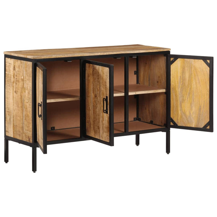 skænk 105x35x70 cm massivt ru mangotræ