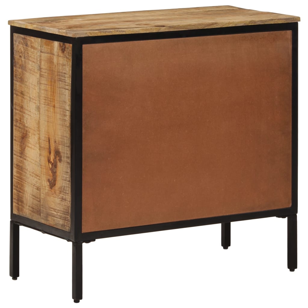 skænk 70x35x70 cm massivt ru mangotræ