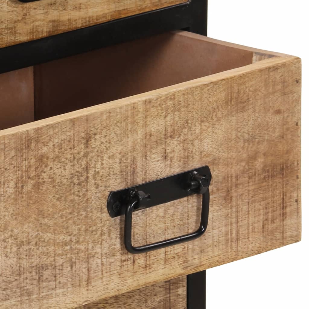 skænk 70x35x70 cm massivt ru mangotræ