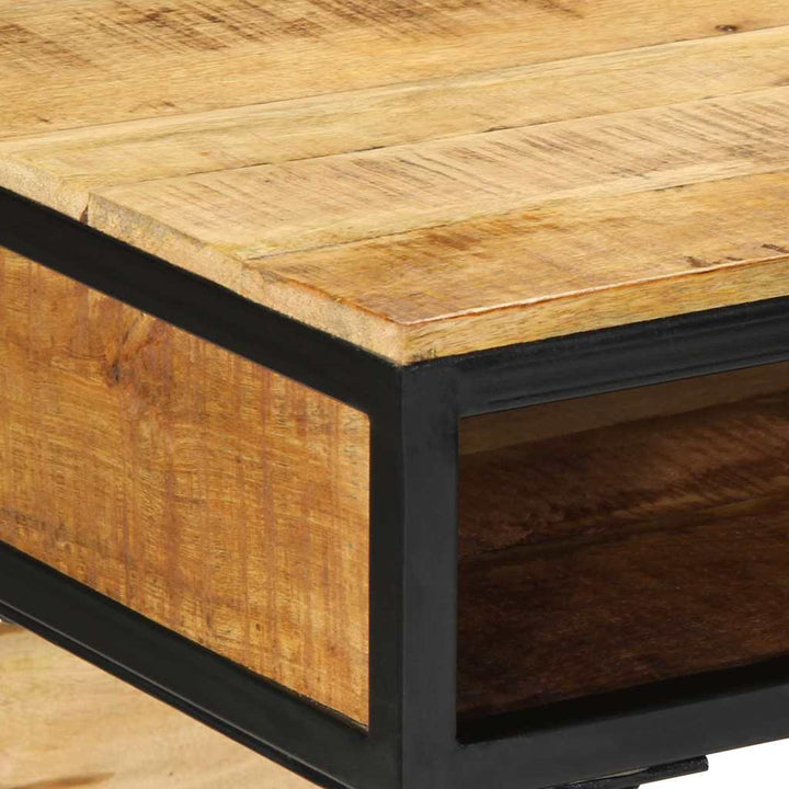 Skrivebord med hylde Brun 80 x 50 x 75 cm Massivt mangotræ