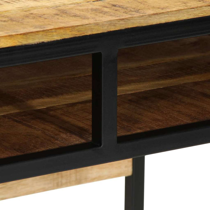 Skrivebord med hylde Brun 80 x 50 x 75 cm Massivt mangotræ