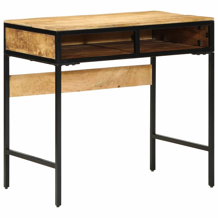 Skrivebord med hylde Brun 80 x 50 x 75 cm Massivt mangotræ