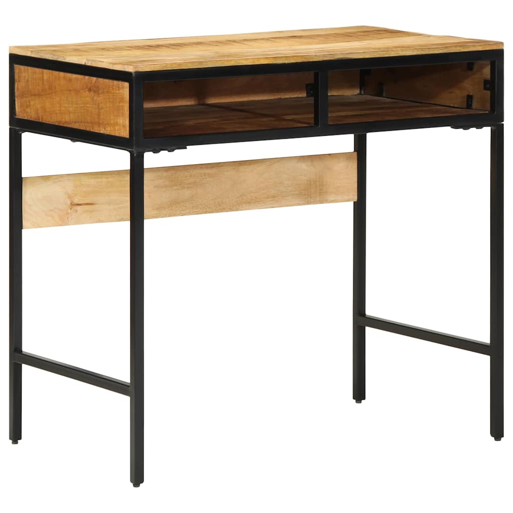 Skrivebord med hylde Brun 80 x 50 x 75 cm Massivt mangotræ
