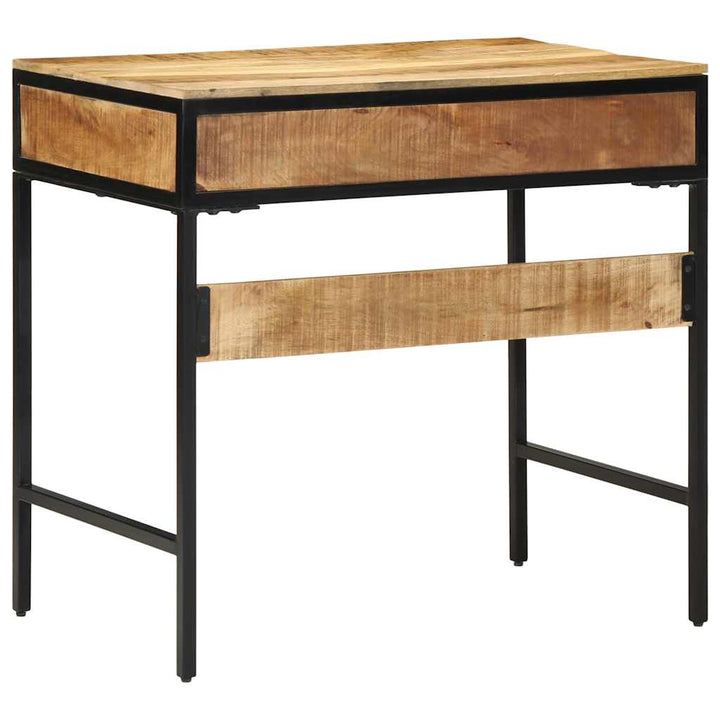 Skrivebord med hylde Brun 80 x 50 x 75 cm Massivt mangotræ