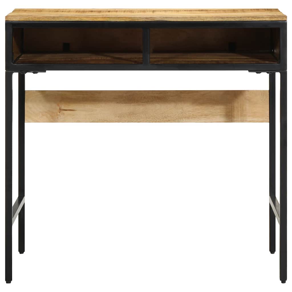 Skrivebord med hylde Brun 80 x 50 x 75 cm Massivt mangotræ