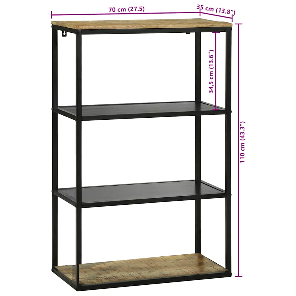 Boghylde Brun 70 x 35 x 110 cm Massivt mangotræ