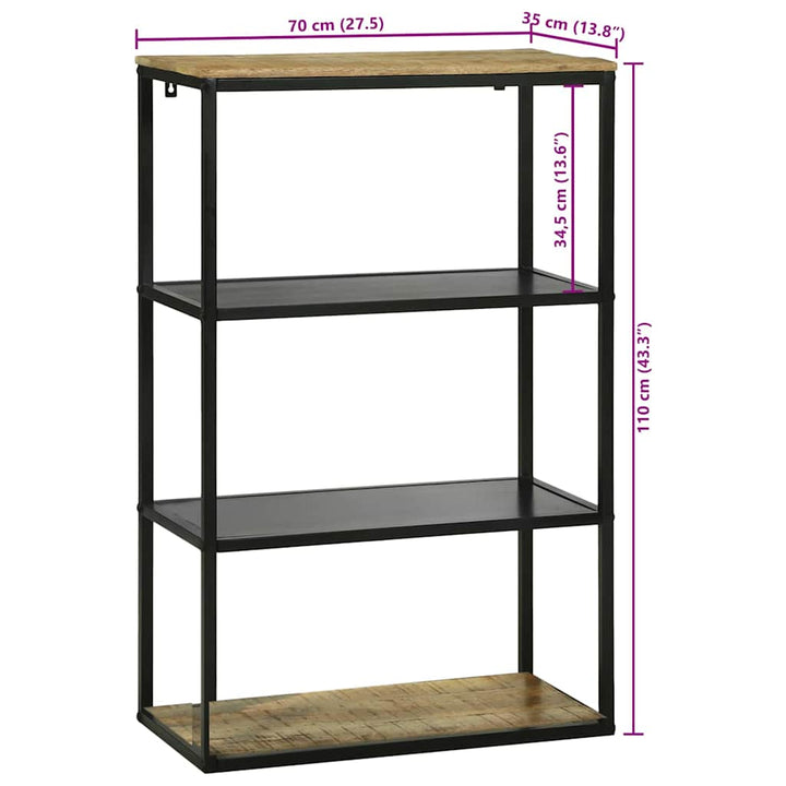 Boghylde Brun 70 x 35 x 110 cm Massivt mangotræ
