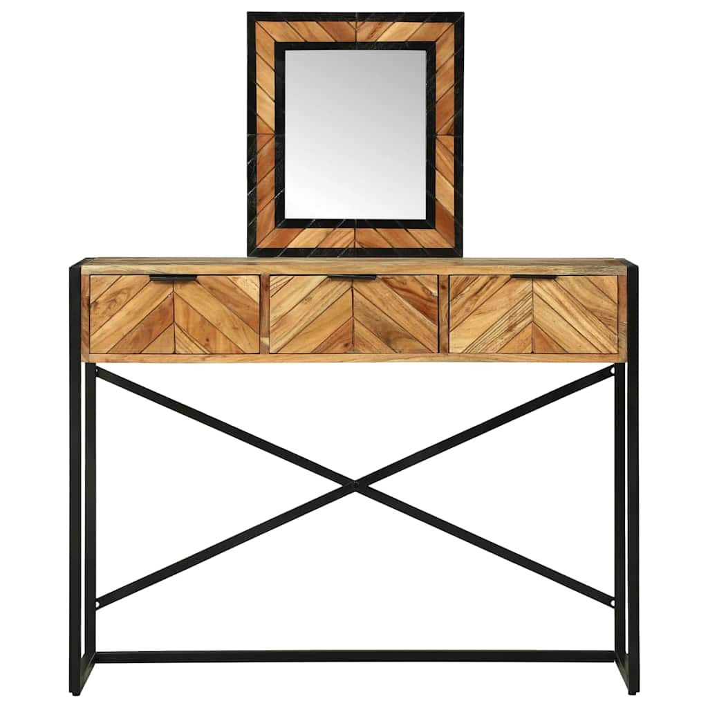 Klædeskab med skuffe Brun 100 x 40 x 120 cm Massivt akacietræ