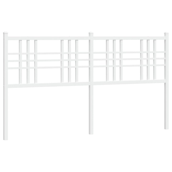 sengegavl 160 cm metal hvid