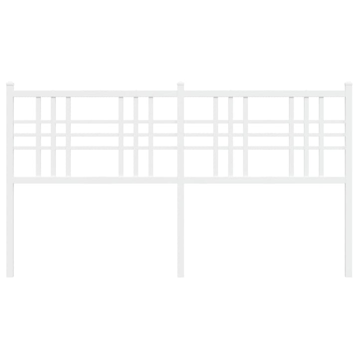 sengegavl 160 cm metal hvid